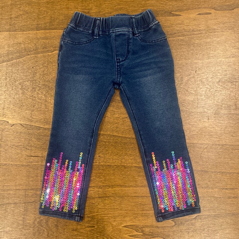Toddler girls jeggings/jeans size 2t - worn twice